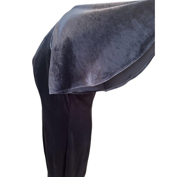 ELIZA J Women's Sheath Dress Blue Velvet Short Flutter Sleeves Lined Size 14 New - Picture 11 of 16